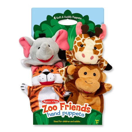 Melissa & Doug Zoo Friends Hand Puppets 9081